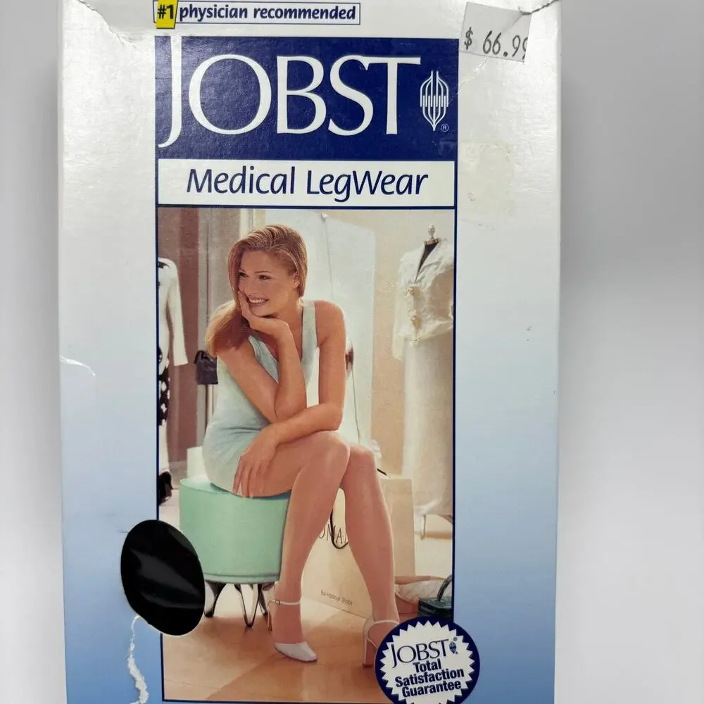 Jobst Compression Pantyhose Stockings 15-20 mmHg Sz XL Black Ultra Sheer Medical
